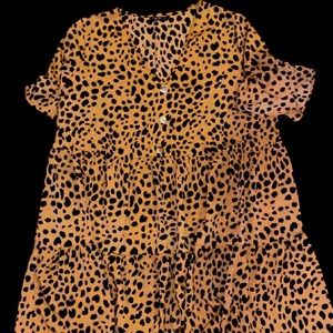 Cheetah Babydoll Dress